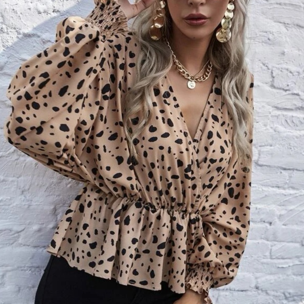 Shein Batwing Sleeve Peplum